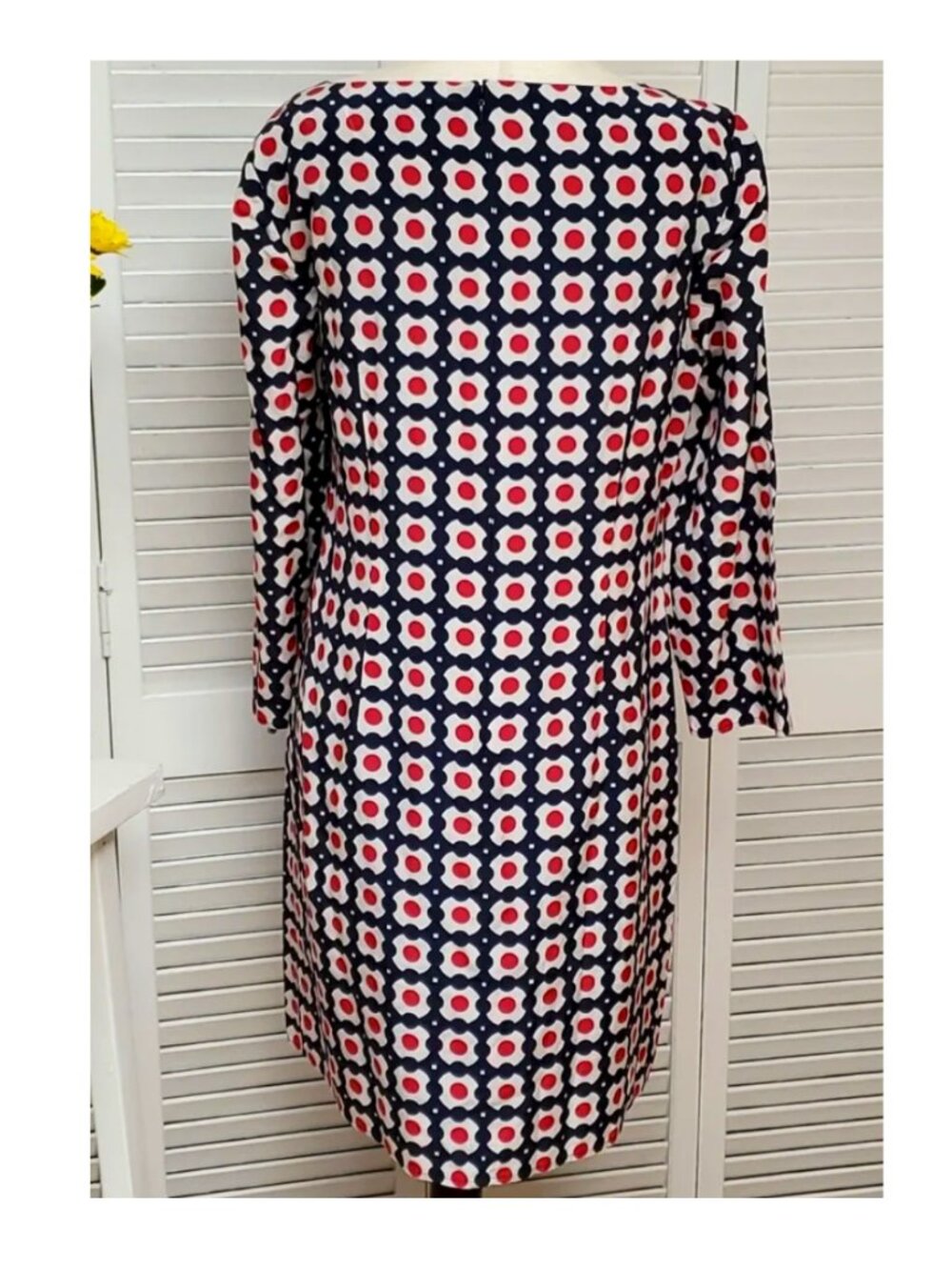 NWOT Brooks Brothers Silk Floral Dot Print Dress Size 6 - Picture 3 of 5